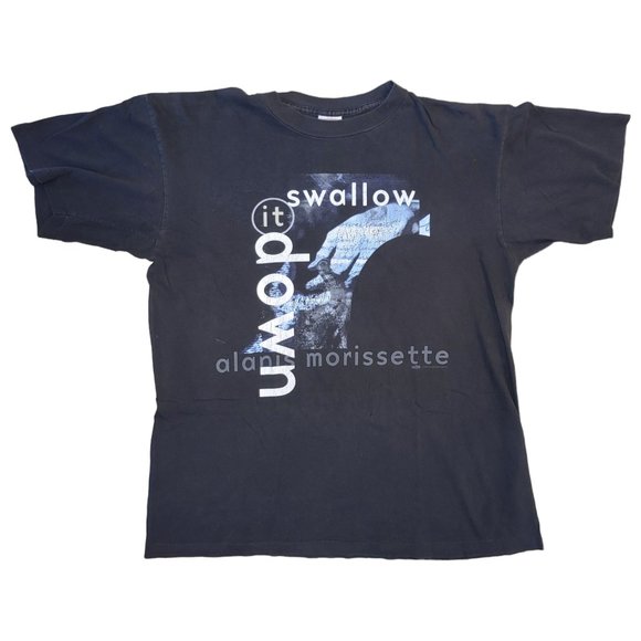 Vintage 1996 Alanis Morissette Swallow It Down Can't Not Tour Shirt - Picture 1 of 5